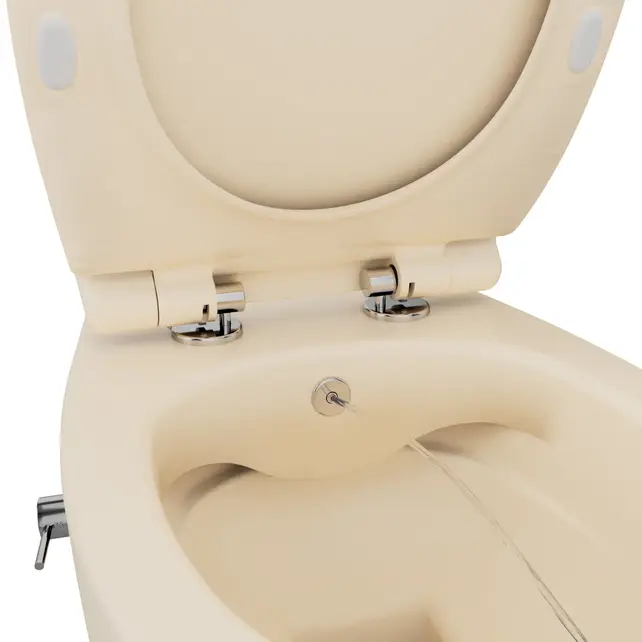 Geberit UP320 toiletset - ISVEA Hangend toilet met bidet Ivoor