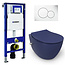 Isvea Geberit UP320 toiletset - ISVEA Hangend toilet met bidet Blauw