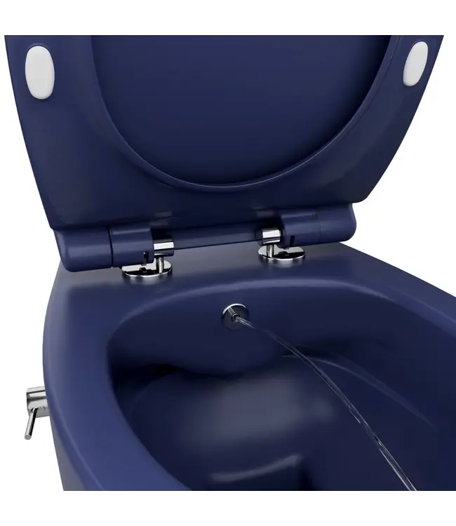 Geberit UP320 toiletset - ISVEA Hangend toilet met bidet Blauw