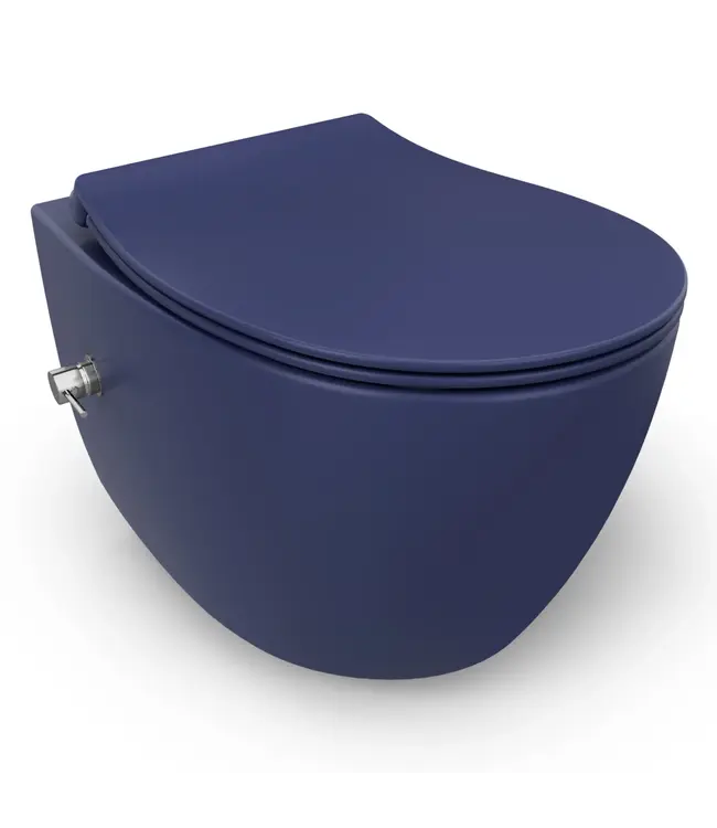 Geberit UP320 toiletset - ISVEA Hangend toilet met bidet Blauw