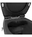 Geberit UP320 toiletset - ISVEA Hangend toilet met bidet Antraciet