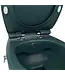 Geberit UP320 toiletset - ISVEA Hangend toilet met bidet Petrol Groen