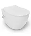 Hangtoilet met bidet Wit⎢Geintegreerde kraan Koud⎢Isvea Sentimenti NEO Randloos excl. wc bril