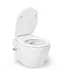 Hangtoilet met bidet Wit⎢Geintegreerde kraan Koud⎢Isvea Sentimenti NEO Randloos excl. wc bril