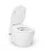 Hangtoilet met bidet Wit⎢Geintegreerde kraan Koud⎢Isvea Sentimenti NEO Randloos excl. wc bril