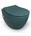 Hangtoilet met bidet Petrol Groen⎢Geintegreerde kraan Koud⎢Isvea Sentimenti NEO Randloos excl. wc bril