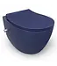 Isvea Hangtoilet met bidet Mat Blauw⎢Geintegreerde kraan Koud⎢Isvea Sentimenti NEO Randloos excl. wc bril