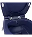 Isvea Hangtoilet met bidet Mat Blauw⎢Geintegreerde kraan Koud⎢Isvea Sentimenti NEO Randloos excl. wc bril