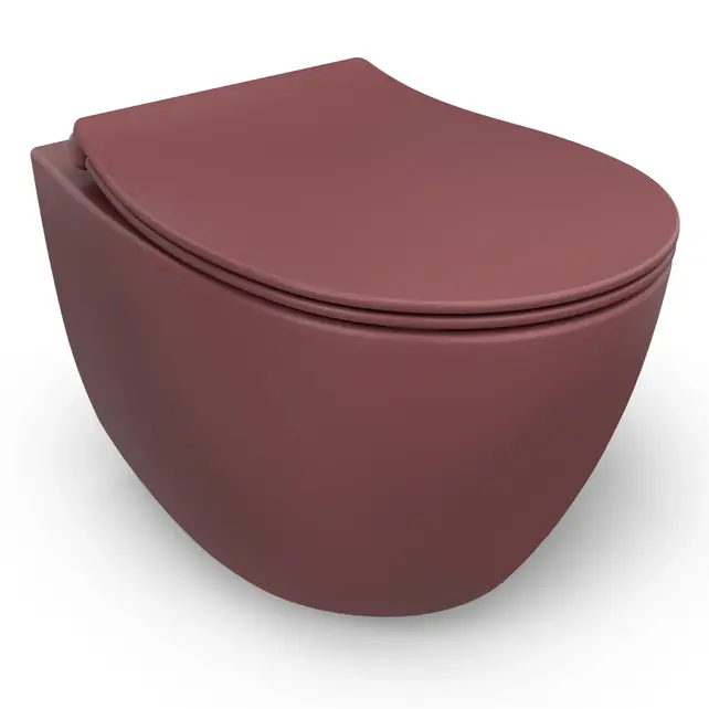 Geberit UP320 toiletset - ISVEA Bordeauxrood Hangend toilet