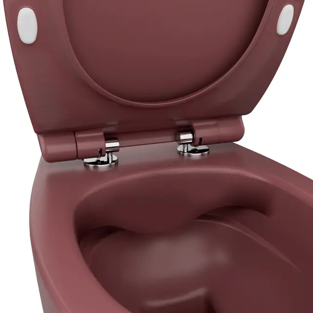Geberit UP320 toiletset - ISVEA Bordeauxrood Hangend toilet