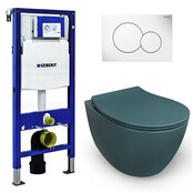Geberit UP320 toiletset - ISVEA Petrol Groen Hangend toilet