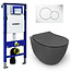 Isvea Geberit UP320 toiletset - ISVEA Antraciet Hangend toilet