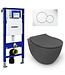 Geberit UP320 toiletset - ISVEA Antraciet Hangend toilet