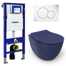 Geberit UP320 toiletset - ISVEA Blauw Hangend toilet
