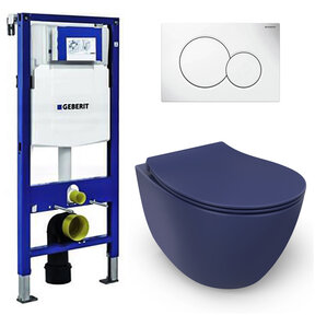 Geberit UP320 toiletset - ISVEA Blauw Hangend toilet