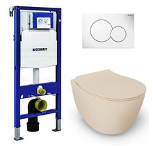 Geberit UP320 toiletset - ISVEA Ivoor Hangend toilet