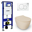 Isvea Geberit UP320 toiletset - ISVEA Ivoor Hangend toilet