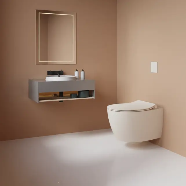 Geberit UP320 toiletset - ISVEA Ivoor Hangend toilet