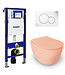 Geberit UP320 toiletset - ISVEA Zalmroze Hangend toilet