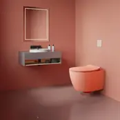 Geberit UP320 toiletset - ISVEA Zalmroze Hangend toilet