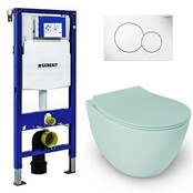 Geberit UP320 toiletset - ISVEA Mint Groen Hangend toilet