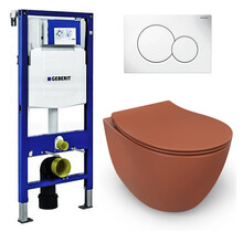 Geberit UP320 toiletset - ISVEA Terracotta Hangend toilet