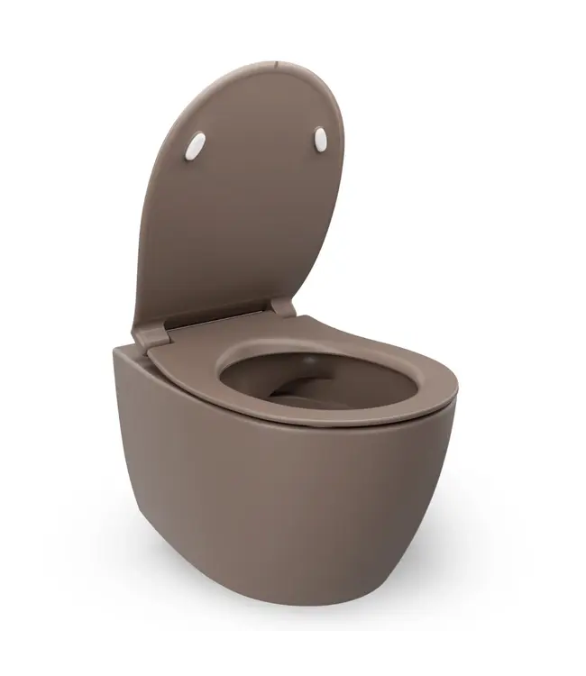 Geberit UP320 toiletset - ISVEA Mat Taupe Hangend toilet