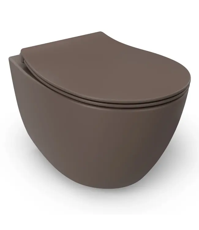 Geberit UP320 toiletset - ISVEA Mat Taupe Hangend toilet