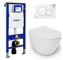Geberit UP320 toiletset - ISVEA Wit Hangend toilet