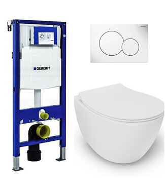 Isvea Geberit UP320 toiletset - ISVEA Wit Hangend toilet