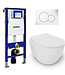 Geberit UP320 toiletset - ISVEA Wit Hangend toilet
