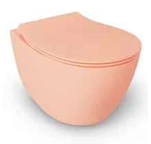 Hangtoilet Randloos Mat Zalm⎢Isvea Sentimenti NEO⎢excl. wc bril