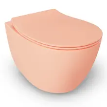 Hangtoilet Randloos Mat Zalm⎢Isvea Sentimenti NEO⎢excl. wc bril