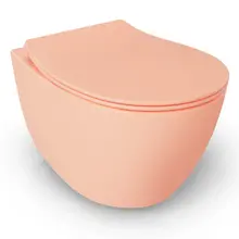 Hangtoilet Randloos Mat Zalm⎢Isvea Sentimenti NEO⎢excl. wc bril