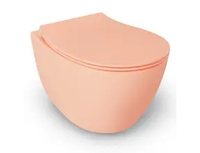 Hangtoilet Randloos Mat Zalm⎢Isvea Sentimenti NEO⎢excl. wc bril