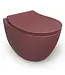 Hangtoilet Randloos Mat Maroon Rood⎢Isvea Sentimenti NEO⎢excl. wc bril