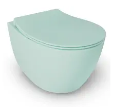 Hangtoilet Randloos Mat Mint Groen⎢Isvea Sentimenti NEO⎢excl. wc bril
