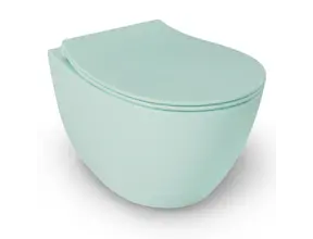 Hangtoilet Randloos Mat Mint Groen⎢Isvea Sentimenti NEO⎢excl. wc bril