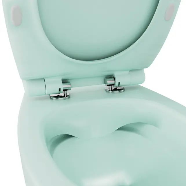 Hangtoilet Randloos Mat Mint Groen⎢Isvea Sentimenti NEO⎢excl. wc bril