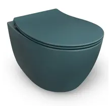 Hangtoilet Randloos Mat Petrol Groen⎢Isvea Sentimenti NEO⎢excl. wc bril