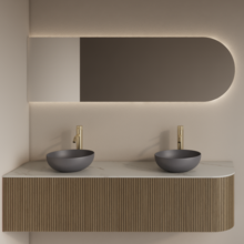 Spiegel Gliss Zelus 180x60cm Links – sensor bediening met dimbaar licht & spiegelverwarming