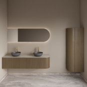 Spiegel Gliss Zelus 180x60cm Links – sensor bediening met dimbaar licht & spiegelverwarming