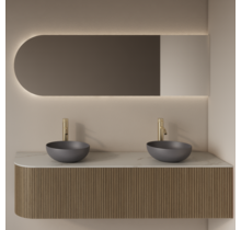 Spiegel Gliss Zelus 120x60cm Rechts – sensor bediening met dimbaar licht & spiegelverwarming