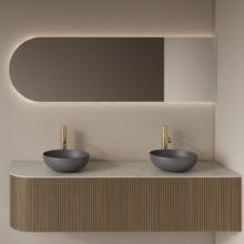 Spiegel Gliss Zelus 120x60cm Rechts – sensor bediening met dimbaar licht & spiegelverwarming