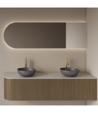 GLISS DESIGN Spiegel Gliss Zelus 120x60cm Rechts – sensor bediening met dimbaar licht & spiegelverwarming