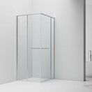 Douchecabine 90x90cm Inslide Chroom 6mm veiligheidsglas met anti-kalk