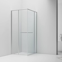 Douchecabine 90x90cm Inslide Chroom 6mm veiligheidsglas met anti-kalk