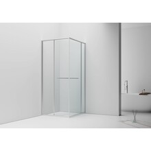 Douchecabine 90x90cm Inslide Chroom 6mm veiligheidsglas met anti-kalk