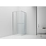 ALONI Douchecabine 90x90cm Inslide Chroom 6mm veiligheidsglas met anti-kalk