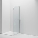 Inloopdouche Douchewand Curvy Chroom met Handdoekhouder 100cm 8mm veiligheidsglas met anti-kalk